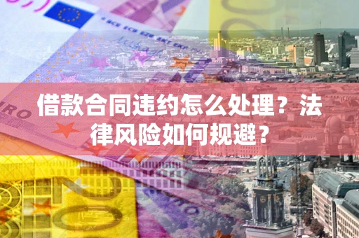 武汉借款合同违约怎么处理？法律风险如何规避？