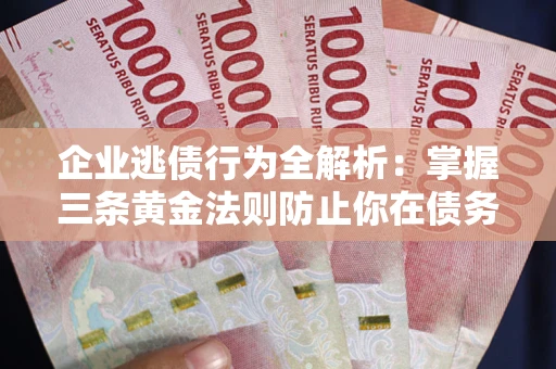 武汉企业逃债行为全解析：掌握三条黄金法则防止你在债务乱局中“踩雷”