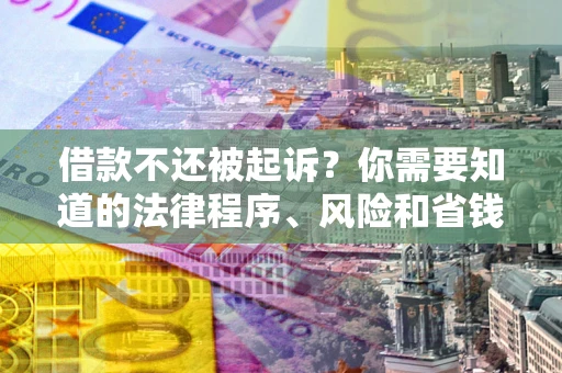 武汉借款不还被起诉？你需要知道的法律程序、风险和省钱技巧