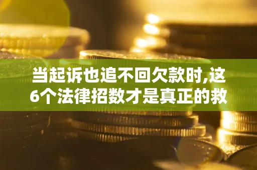 武汉当起诉也追不回欠款时,这6个法律招数才是真正的救命稻草